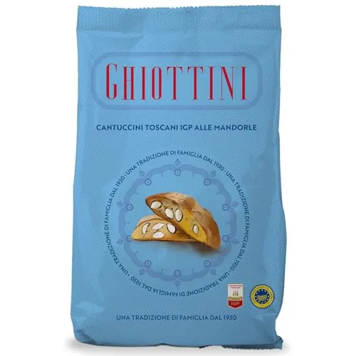Ghiottini Cantuccini Toscani IGP, Italienisches Gebäck mit 20% Mandeln aus der Toskana, 1 KG
