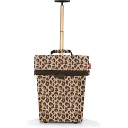 reisenthel Trolley M Leo Macchiato – Praktischer Einkaufstrolley mit Aluminiumrahmen - Einkaufstasche aus wasserabweisendem Material, mit stabilem Aluminiumrahmen und 43 l Volumen für nachhaltigen Transport. Ideal für umweltbewusste Shopper!