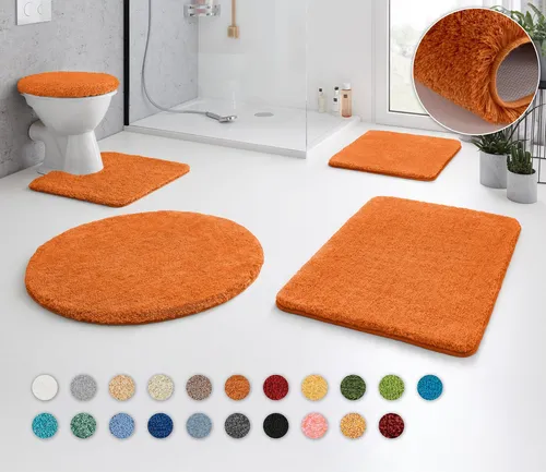 Kleine Wolke Badematte RELAX – Rutschhemmend & Fußbodenheizungsgeeignet - Rechteckige Badematte aus 100% Polyacryl, 30 mm hoch, rutschhemmend beschichtet und ideal für den Einsatz mit Fußbodenheizung. Maschinenwaschbar bei 40°C für einfache Pflege.