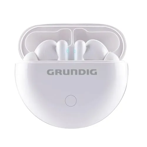 Grundig Kabellose Bluetooth True Wireless Sport Earbuds - 9 Stunden Spielzeit - Kopfhörer mit kristallklarem Klang, stabiler Bluetooth 5.3 Verbindung und ergonomischem Design für höchsten Tragekomfort beim Sport.