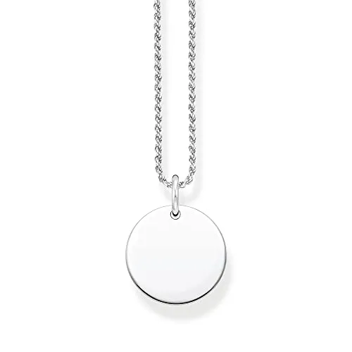 Thomas Sabo Halskette mit Coin-Anhänger - Ketten für Damen, aus hochwertigem Sterlingsilber, verleiht jedem Outfit einen eleganten Akzent.