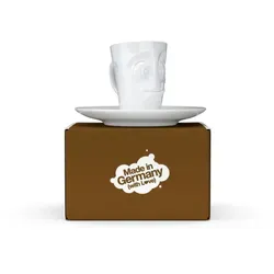 FIFTYEIGHT Espresso Mug mit Henkel 80ml - Lecker weiß (T021401)