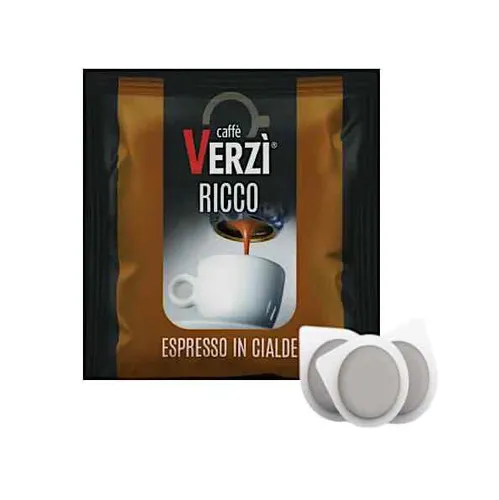 Pads ESE 44 Verzì Reicher 150 - Hochwertige Kaffeepads - Kaffeepads ESE 44 für perfekten Kaffeegenuss, kompatibel mit ESE 44 Maschinen und ideal für Waffel-Filterpapier.