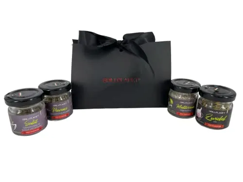 Grillplanet Kräuter Gewürzset Geschenk-Set im Geschenktäschchen