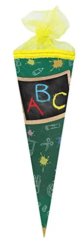 Nestler 4351126 Schultüte, Grün in grün von Nestler