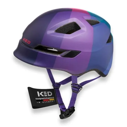 KED Pop II Lite Kinder Fahrradhelm – Ultraleicht & Sicher in Lilac Green