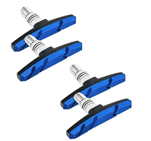 Fahrrad Bremsbeläge für Shimano Bremsschuhe 2 Paar Bremsklötze V Brake 70mm Blau