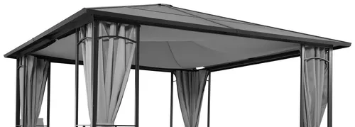 KONIFERA Sonnensegel 300x400 cm für Pavillon Barbados in grau von Konifera