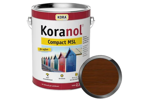 Koranol Compact MSL 2,5L Nussbaum - Hochwertiger Holzlack - Lacke für einen langlebigen Schutz und eine wunderschöne Nussbaum-Optik, ideal für Möbel und Holzoberflächen.