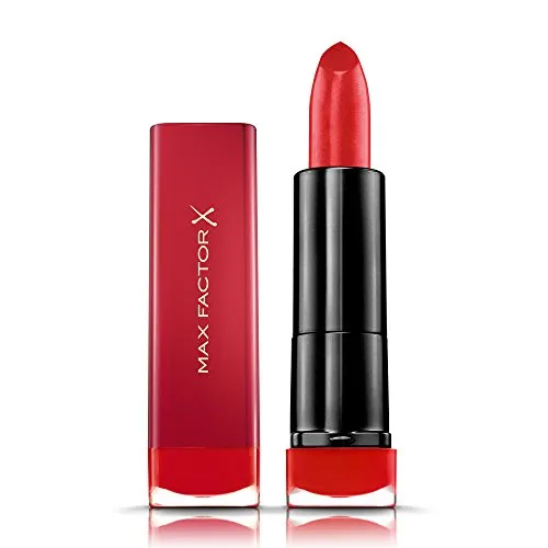 Max Factor Marilyn Monroe Sunset Red Lippenstift – Für helle und mittlere Hauttöne mit warmem Unterton – Langanhaltender, feuchtigkeitsspendender, roter Lippenstift mit starker Deckkraft