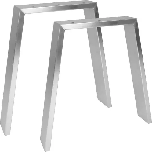 Natural Goods Berlin Möbelkufen CLASSIC, Edelstahl Tischbeine 42cm, 2 Stück - Tischbeine aus hochwertigem Edelstahl, ideal für DIY-Möbelbau. Stabil und pflegeleicht, perfekt für Esstische oder Sitzbänke.