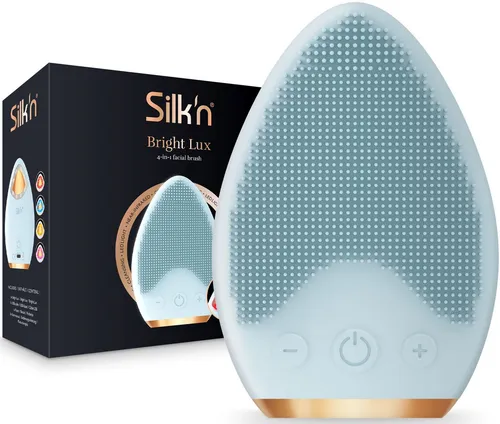 Silk'n FBX1PE1 Bright Lux Gesichtsbürste - Gesichtsreinigungsbürste mit Kryo-Therapie, ideal für gründliche Reinigung und Hautverjüngung, praktisch für unterwegs