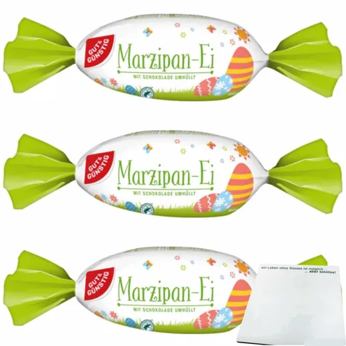 Gut&Günstig Marzipan-Ei 3er Pack 3x175g Packung usy Block