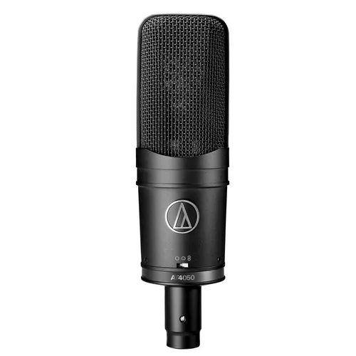 Audio-Technica AT4050 Mikrofon - Professionelles Großmembran-Kondensatormikrofon mit 3 Richtcharakteristiken, extrem niedrigem Eigenrauschen und 15 Jahren Herstellergarantie – ideal für Studioaufnahmen.
