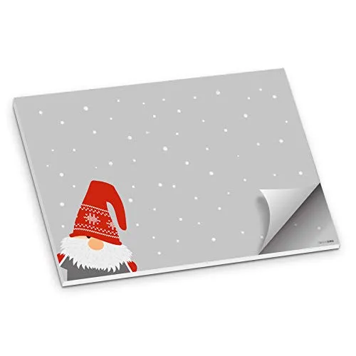 itenga Tischset Platzset Wichtelbande aus Papier I DIN A3 50 Blatt I ideal als Tischdeko oder Gedeckunterlage an Weihnachten oder der Vorweihnachtszeit