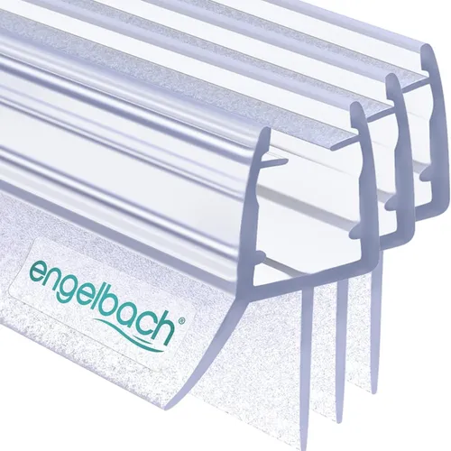 Engelbach® Duschdichtung 3x 80cm - Perfekte Passform für Glastüren - Duschkabinen & -wände, 100% wasserdicht mit extra dicker Gummilippe, hält Badezimmerboden trocken und ist einfach zu installieren.