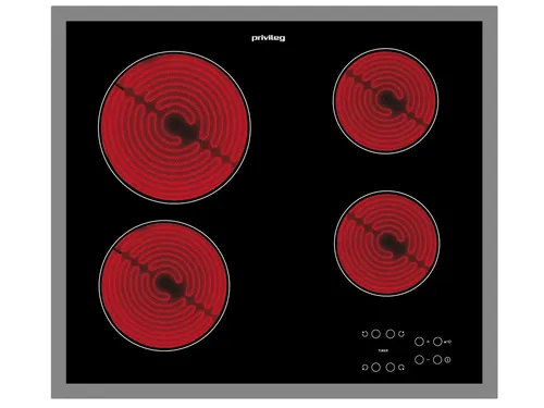 Privileg PCTAC K6042 IN Glaskeramikkochfeld autark - Kochfeld 60 cm breit mit Kindersicherung für zusätzliche Sicherheit. Ideal für moderne Küchen und einfache Bedienung.