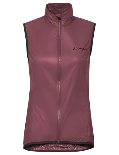 Vaude Damen Matera Air Vest - Fahrradweste Gr 40 lila - Leichte, windabweisende Fahrradweste für Damen in Lila, Größe 40. Ideal für Biking und Gravel, mit dehnbarem Material und DWR-Imprägnierung für besten Tragekomfort.