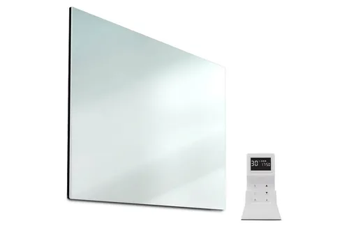 Klarstein Heizkörper Marvel Mirror - Elektrische Infrarotheizung mit Spiegeloberfläche, 600 Watt Leistung, ideal für Allergiker und geräuschsensible Bereiche, platzsparend und vielseitig einsetzbar.