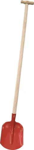 Emsländer Schaufel 26x22cm rot mit Eschen-T-Stiel 120cm Schaufel Spaten Garten