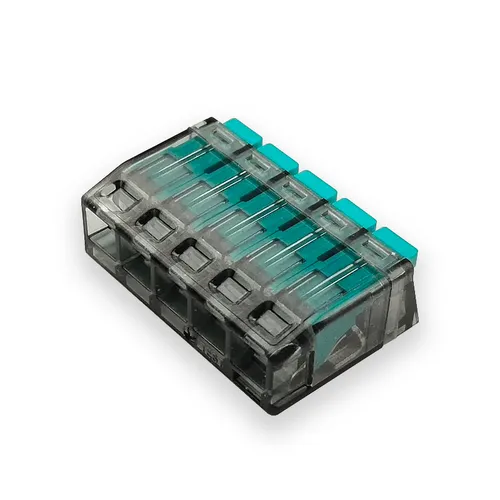 Stück Dosenklemme 5 Fach Hebelklemme Steckverbinder Verbindungsklemme Klemme 50