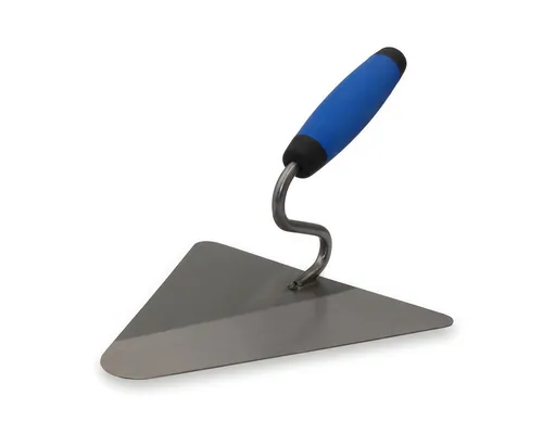 DEWEPRO Maurerkelle Berliner Maurerkelle, Dreieckskelle mit S-Hals u. 2-K-Griff, 200x190mm