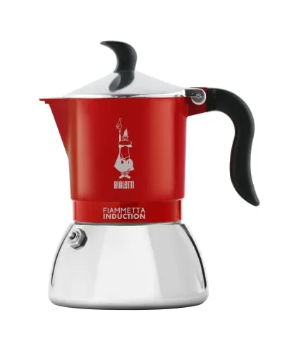 Bialetti Fiammetta Induktions-Kaffeemaschine, 4 Tassen in rot von Bialetti