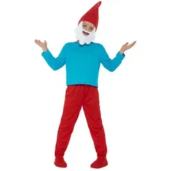 Kostüm Papaschlumpf Kostüm für Kinder blau 122/134 (7-9 Jahre)