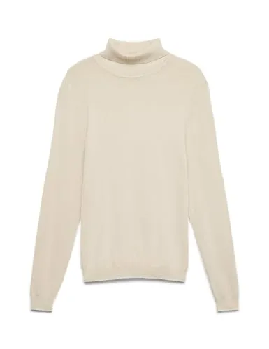 Vero Moda Rollkragenpullover in Creme von VERO MODA