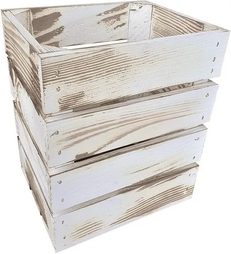 sunnypillow Holzkiste Holzkisten in vielen Farben zur Auswahl, Einzelkiste 50x20x30cm