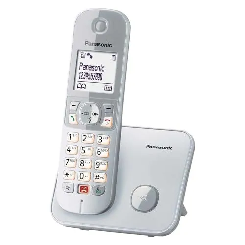 Panasonic KX-TG6851SPS - Digitales Schnurlostelefon mit Anrufer-ID, Blockierung unerwünschter Anrufe und ruhigem Schlafmodus