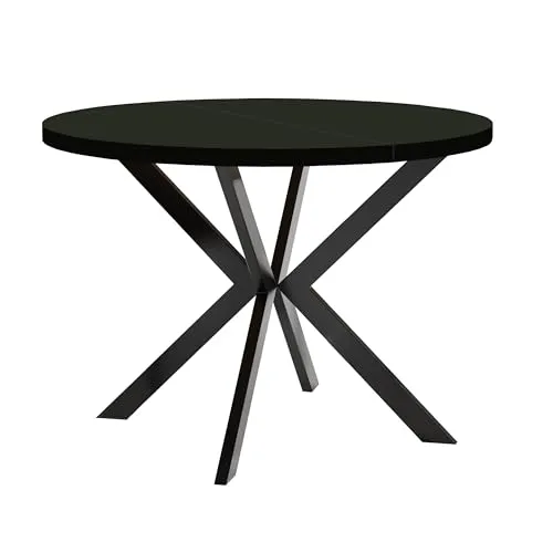 Dekori Möbel Ausziehbarer Tisch ENDO für Esszimmer – Loft-Stil mit Metallbeinen - Esszimmertisch im Loft-Design, ausziehbar von 90 bis 220 cm, mit robustem Buchenholzgestell und PVC-geschützter Kante – ideal für jede Esszimmergröße.