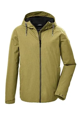 G.I.G.A. DX Herren Funktionsjacke, wasserdicht mit Kapuze - Funktionsjacke für Herren, atmungsaktiv und warm gefüttert, ideal für Outdoor-Aktivitäten. Mit regulierbarer Kapuze und praktischen Taschen, umweltfreundlich dank PFAs-freier Imprägnierung.