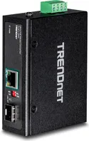 TRENDnet TI-UF11SFP Medienkonverter - Medienkonverter für RJ-45/SFP mit bis zu 40 km Reichweite, ideal für Netzwerkverbindungen über große Distanzen.