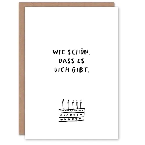 Artery8 Lustige Geburtstagskarte Wie Schön Dass Es Dich Gibt Geburtstagstorte Zeichnung