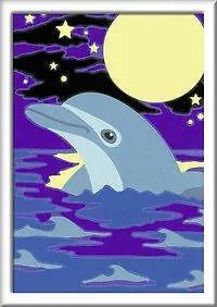 Ravensburger Malen nach Zahlen KLEINER DELFIN 8,5 x 12 cm