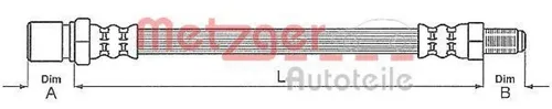 Metzger Autoteile Bremsschlauch 4118516