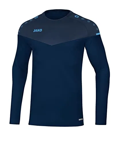 JAKO Herren Sweatshirt Champ 2.0, Marine/Darkblue/Skyblue, S