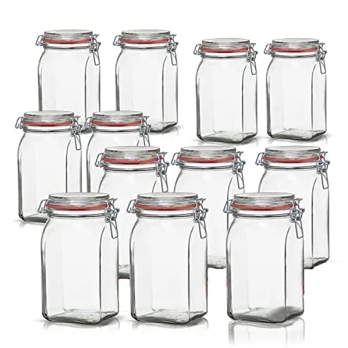 BigDean 12er Set Vorratsgläser 1,1L von BigDean