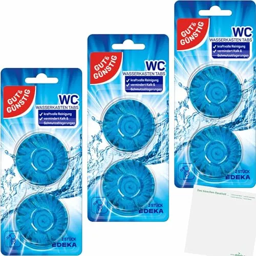 usy Gut&Günstig WC Wasserkastentabs 3er Pack (3X 2 Stück Packung) Block