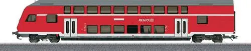 Märklin 78479 H0 Ergänzungs-Set - Doppelstock-Steuerwagen 2. Klasse DBbzfa 761 der Deutschen Bahn AG, ideal für Modelleisenbahn-Enthusiasten