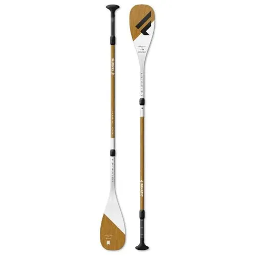 Fanatic 3piece Bamboo Carbon 50 SUP Paddel 2020 - Paddel für Stand-Up Paddling, bietet hervorragende Performance und einzigartigen Style dank hochwertiger Verarbeitung und spezieller Materialkombination für optimales Flex-Verhalten.