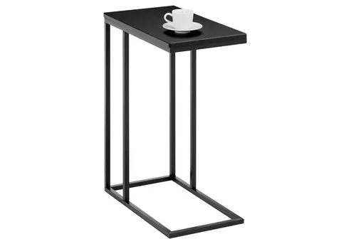 IDIMEX Beistelltisch DEBORA - Rechteckiger Sofatisch in Schwarz - Ablagetisch mit eleganter MDF-Oberfläche, perfekt für Wohnzimmer. Die kompakte Größe von 46x26 cm passt in jede Ecke und bietet zusätzlichen Platz.