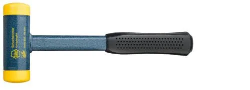 Wiha 02127 Schonhammer mittelhart 1400g - Hämmer für präzise Positionsschläge, mit ergonomischem Gummigriff und langlebigen, verschleißfesten Schlagköpfen aus mittelhartem Polyurethan.