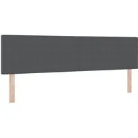 Produktbild vidaXL Kopfteil Dunkelgrau 180 cm aus Kunstleder