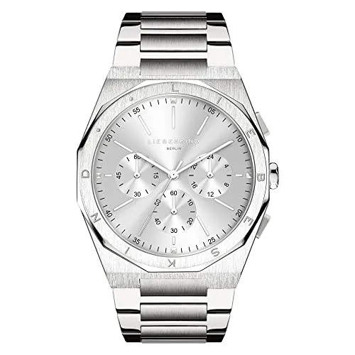 Liebeskind Berlin Chronograph LT-0344-MC Silber - Armbanduhren für Damen mit hochwertigem Edelstahlgehäuse, kratzunempfindlichem Mineralglas und stilvollem Design – das perfekte Fashion-Statement.