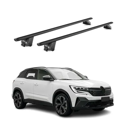 OMAC Aluminium Dachträger für Renault Austral 2023-2025 - Robuster Dachgepäckträger aus leichtem Aluminium, wasserbeständig und multifunktional. Ideal für Fahrräder, Ski oder Gepäckboxen – der perfekte Begleiter für Ihre Abenteuer!
