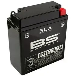 BS Battery Wartungsfreie SLA-Batterie 6N11A-1B/3A - Sandalen - 100% wartungsfrei, gebrauchsfertig und wasserdicht, ideal für Motorsportfahrzeuge mit hohem Leistungsbedarf.