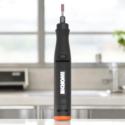 WORX Akku Multifunktionswerkzeug 18V WX739.9 - Bürstenloser Motor für maximale Leistung - Multifunktionswerkzeug mit bürstenlosem Motor für längere Laufzeit und mehr Leistung. Ideal für Gravieren, Polieren und Schneiden mit variabler Geschwindigkeit von 5.000-35.000 U/min.