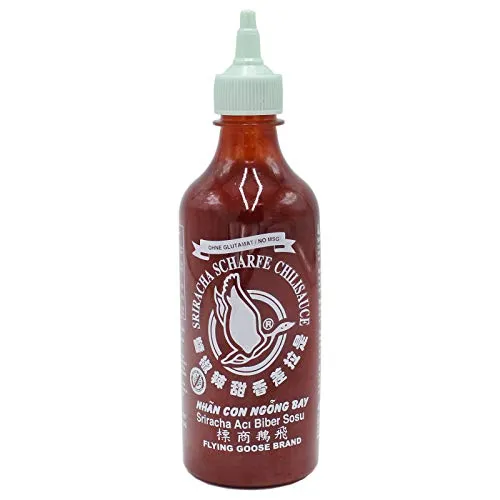 Flying Goose Sriracha Scharfe Chilisauce 4x455ml (Ohne Glutamat)